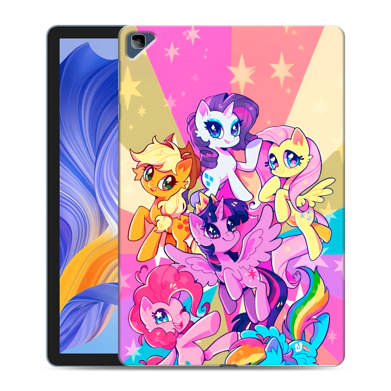 Силиконовый противоударный чехол на Huawei Honor Pad X8 с принтом My little pony Дружба чудо Силиконовый противоударный чехол на Huawei Honor Pad X8 с принтом My little pony Дружба чудо