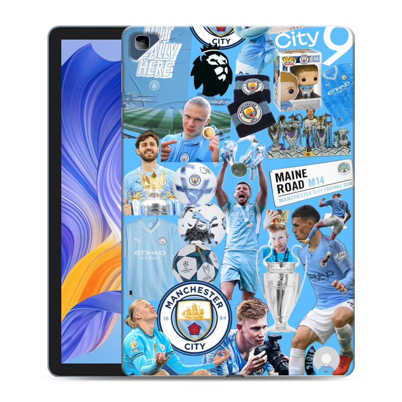 Силиконовый противоударный чехол на Huawei Honor Pad X8 с принтом Man City Манчестер Сити Силиконовый противоударный чехол на Huawei Honor Pad X8 с принтом Man City Манчестер Сити
