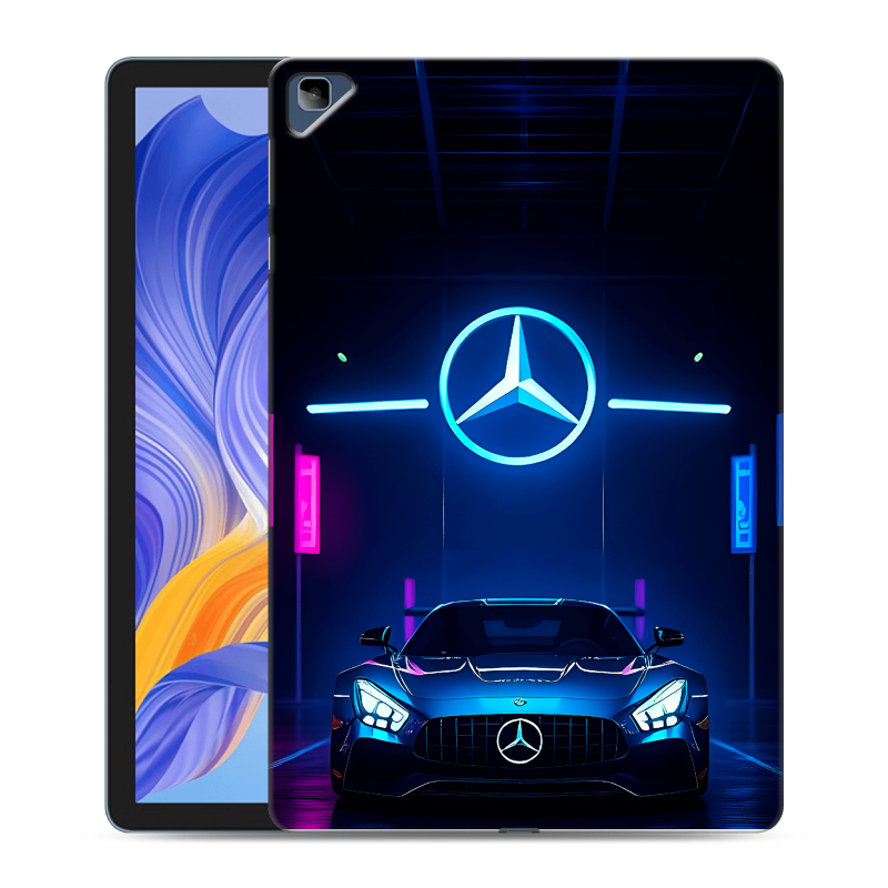 Силиконовый чехол на Huawei Honor Pad X8 с принтом Mercedes Мерседес Силиконовый чехол на Huawei Honor Pad X8 с принтом Mercedes Мерседес