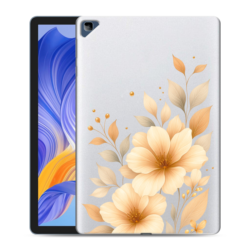 Силиконовый противоударный чехол на Huawei Honor Pad X8 с принтом для девушки Силиконовый противоударный чехол на Huawei Honor Pad X8 с принтом для девушки