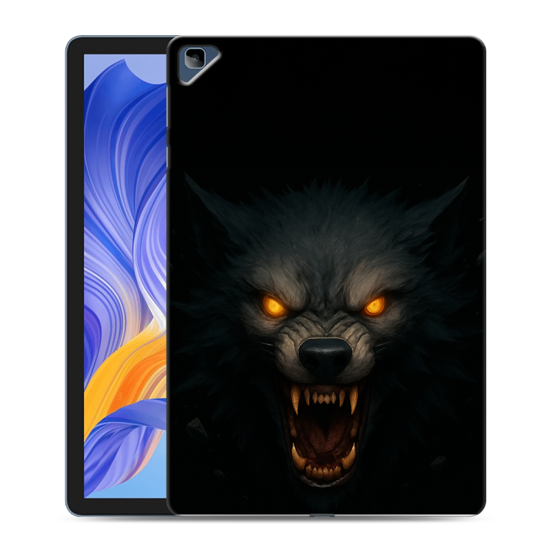 Силиконовый противоударный чехол на Huawei Honor Pad X8 с принтом Волк Силиконовый противоударный чехол на Huawei Honor Pad X8 с принтом Волк