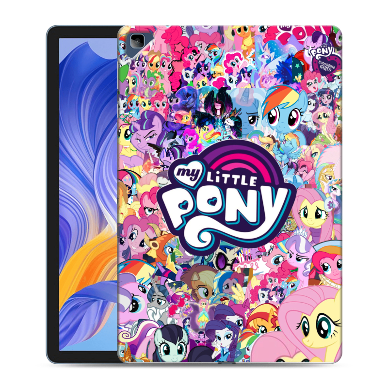 Силиконовый противоударный чехол на Huawei Honor Pad X8 с принтом My little pony Дружба чудо Силиконовый противоударный чехол на Huawei Honor Pad X8 с принтом My little pony Дружба чудо
