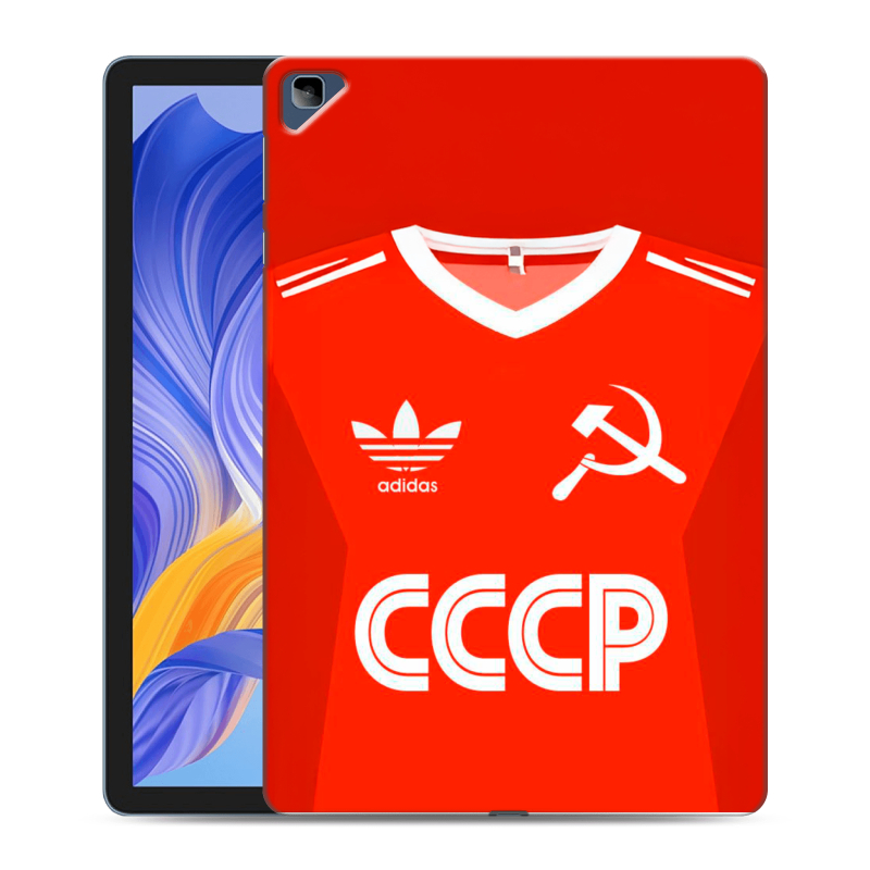 Силиконовый противоударный чехол на Huawei Honor Pad X8 с принтом Флаг Герб СССР Силиконовый противоударный чехол на Huawei Honor Pad X8 с принтом Флаг Герб СССР