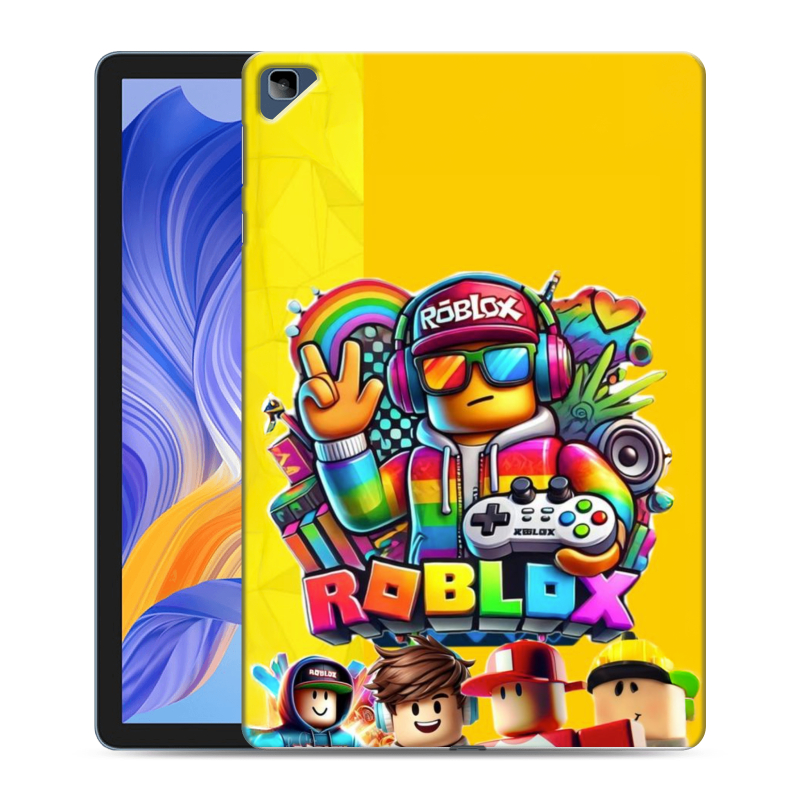 Силиконовый противоударный чехол на Huawei Honor Pad X8 с принтом Roblox Роблокс Силиконовый противоударный чехол на Huawei Honor Pad X8 с принтом Roblox Роблокс