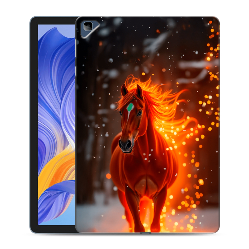 Силиконовый противоударный чехол на Huawei Honor Pad X8 с принтом Новый год Силиконовый противоударный чехол на Huawei Honor Pad X8 с принтом Новый год