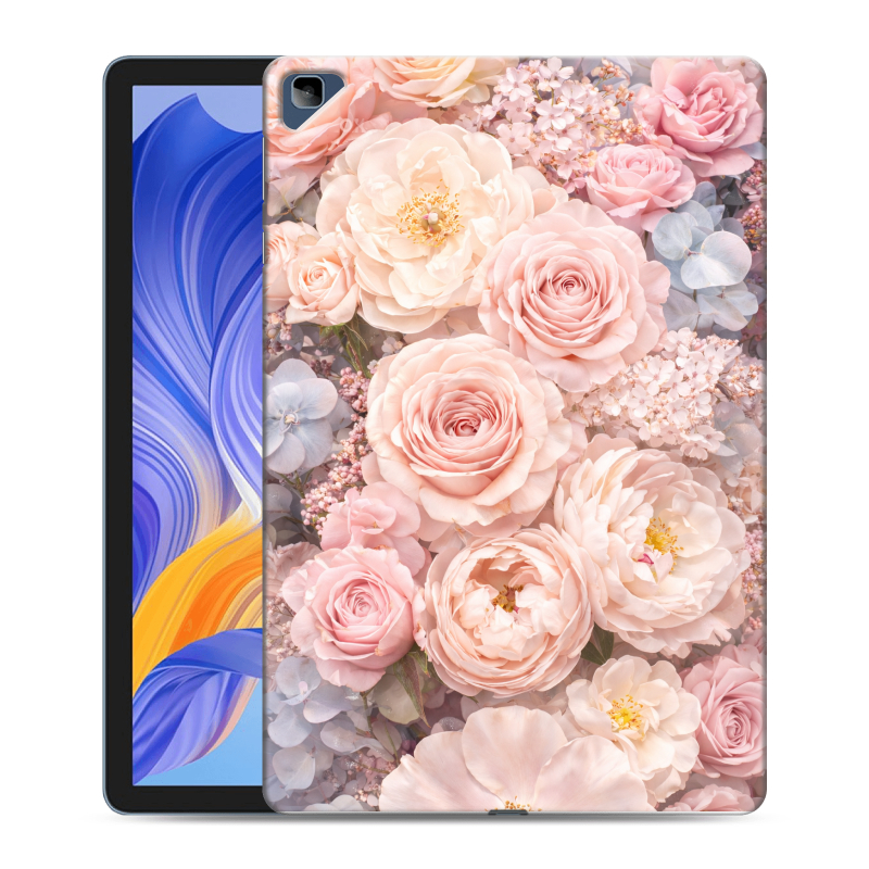 Силиконовый противоударный чехол на Huawei Honor Pad X8 с принтом женский Силиконовый противоударный чехол на Huawei Honor Pad X8 с принтом женский