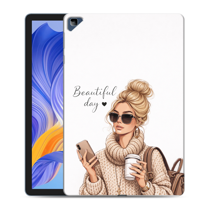 Силиконовый чехол на Huawei Honor Pad X8 с принтом женский Силиконовый чехол на Huawei Honor Pad X8 с принтом женский