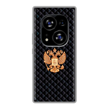 Силиконовый чехол на Tecno Phantom X2 с принтом Герб России принт Силиконовый чехол на Tecno Phantom X2 с принтом Герб России принт