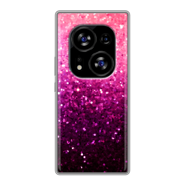 Силиконовый чехол на Tecno Phantom X2 с принтом Блестки