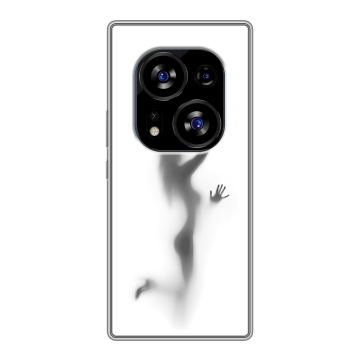 Силиконовый чехол на Tecno Phantom X2 с принтом Силуэт
