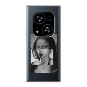 Силиконовый чехол на Tecno Phantom X2 с принтом Мона Лиза Силиконовый чехол на Tecno Phantom X2 с принтом Мона Лиза