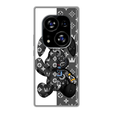 Силиконовый чехол на Tecno Phantom X2 с принтом Луи робот Силиконовый чехол на Tecno Phantom X2 с принтом Луи робот
