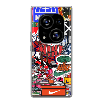 Силиконовый чехол на Tecno Phantom X2 с принтом Найк Nike яркий Силиконовый чехол на Tecno Phantom X2 с принтом Найк Nike яркий