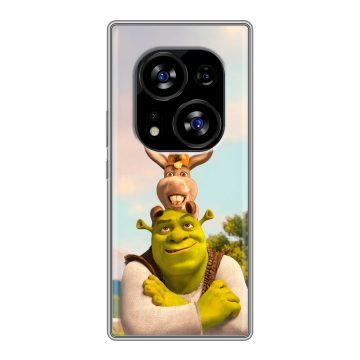 Силиконовый чехол на Tecno Phantom X2 с принтом Шрек Shrek