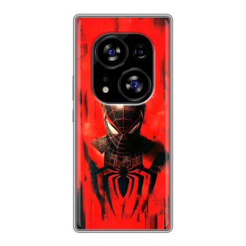Силиконовый чехол на Tecno Phantom X2 с принтом человек паук spiderman Силиконовый чехол на Tecno Phantom X2 с принтом человек паук spiderman