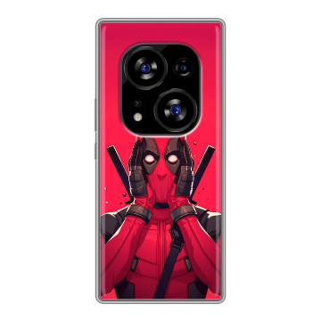 Силиконовый чехол на Tecno Phantom X2 с принтом Дедпул Deadpool Силиконовый чехол на Tecno Phantom X2 с принтом Дедпул Deadpool