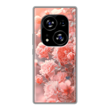 Силиконовый чехол на Tecno Phantom X2 с принтом Розы цветы Силиконовый чехол на Tecno Phantom X2 с принтом Розы цветы