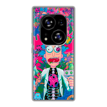 Силиконовый чехол на Tecno Phantom X2 с принтом Рик и Морти Rick Morty Силиконовый чехол на Tecno Phantom X2 с принтом Рик и Морти Rick Morty