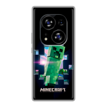 Силиконовый чехол на Tecno Phantom X2 с принтом Майнкрафт Minecraft Силиконовый чехол на Tecno Phantom X2 с принтом Майнкрафт Minecraft