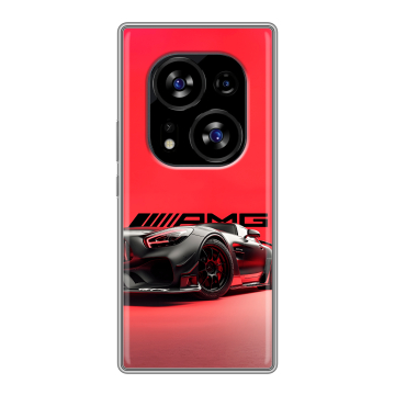 Силиконовый чехол на Tecno Phantom X2 с принтом Мерседес Mercedes AMG