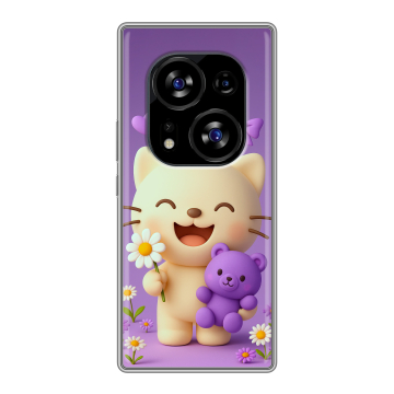 Силиконовый чехол на Tecno Phantom X2 с принтом для девочек Силиконовый чехол на Tecno Phantom X2 с принтом для девочек