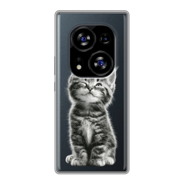 Силиконовый чехол на Tecno Phantom X2 с принтом Котенок Силиконовый чехол на Tecno Phantom X2 с принтом Котенок