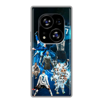 Силиконовый чехол на Tecno Phantom X2 с принтом Реал Роналдо