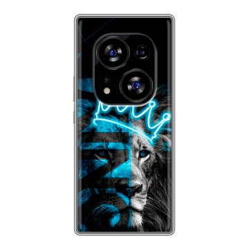 Силиконовый чехол на Tecno Phantom X2 с принтом Король лев