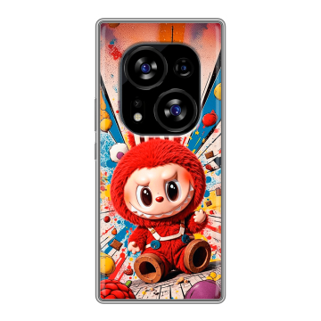 Силиконовый чехол на Tecno Phantom X2 с принтом Labubu Лабубу Силиконовый чехол на Tecno Phantom X2 с принтом Labubu Лабубу