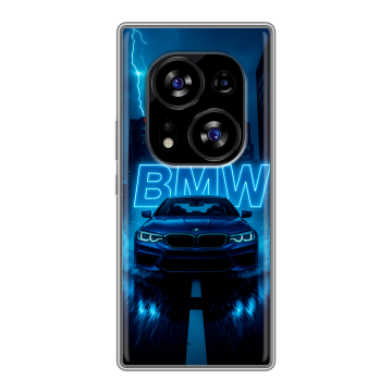 Силиконовый чехол на Tecno Phantom X2 с принтом BMW БМВ Силиконовый чехол на Tecno Phantom X2 с принтом BMW БМВ