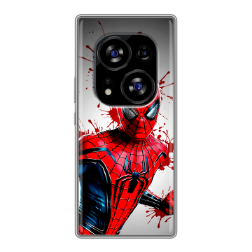 Силиконовый чехол на Tecno Phantom X2 с принтом Spiderman Человек паук Силиконовый чехол на Tecno Phantom X2 с принтом Spiderman Человек паук