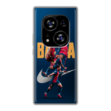 Силиконовый чехол на Tecno Phantom X2 с принтом Барселона Barca Yamal Силиконовый чехол на Tecno Phantom X2 с принтом Барселона Barca Yamal