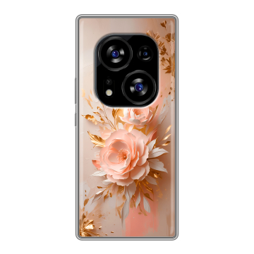 Силиконовый чехол на Tecno Phantom X2 с принтом женский
