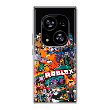 Силиконовый чехол на Tecno Phantom X2 с принтом Roblox Роблокс Силиконовый чехол на Tecno Phantom X2 с принтом Roblox Роблокс