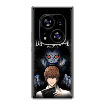 Силиконовый чехол на Tecno Phantom X2 с принтом Death note Тетрадь смерти