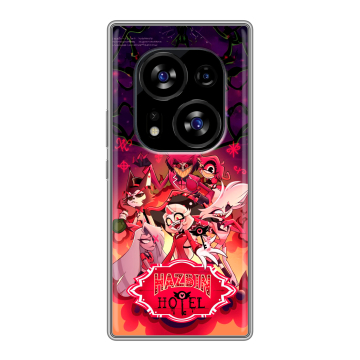 Силиконовый чехол на Tecno Phantom X2 с принтом Hazbin Hotel Отель Хазбин Силиконовый чехол на Tecno Phantom X2 с принтом Hazbin Hotel Отель Хазбин