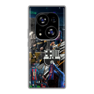 Силиконовый чехол на Tecno Phantom X2 с принтом Messi Barcelona Силиконовый чехол на Tecno Phantom X2 с принтом Messi Barcelona