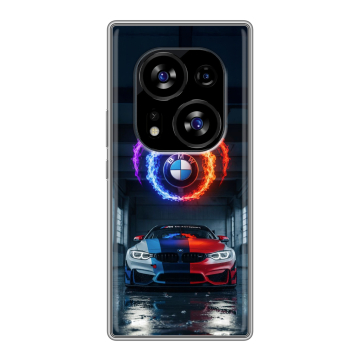 Силиконовый чехол на Tecno Phantom X2 с принтом BMW БМВ Силиконовый чехол на Tecno Phantom X2 с принтом BMW БМВ