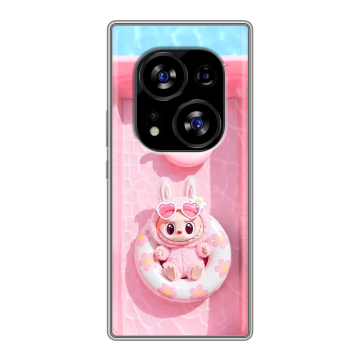 Силиконовый чехол на Tecno Phantom X2 с принтом Labubu Лабубу Силиконовый чехол на Tecno Phantom X2 с принтом Labubu Лабубу