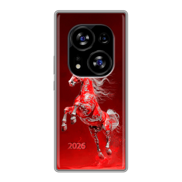 Силиконовый чехол на Tecno Phantom X2 с принтом Новый год