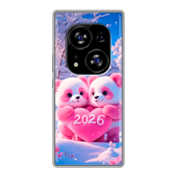 Силиконовый чехол на Tecno Phantom X2 с принтом Новый год