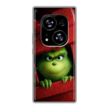 Силиконовый чехол на Tecno Phantom X2 с принтом Новый год