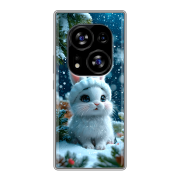 Силиконовый чехол на Tecno Phantom X2 с принтом Новый год