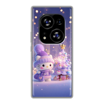 Силиконовый чехол на Tecno Phantom X2 с принтом Новый год