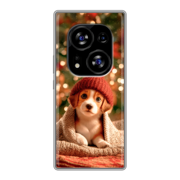 Силиконовый чехол на Tecno Phantom X2 с принтом Новый год