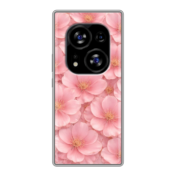Силиконовый чехол на Tecno Phantom X2 с принтом женский