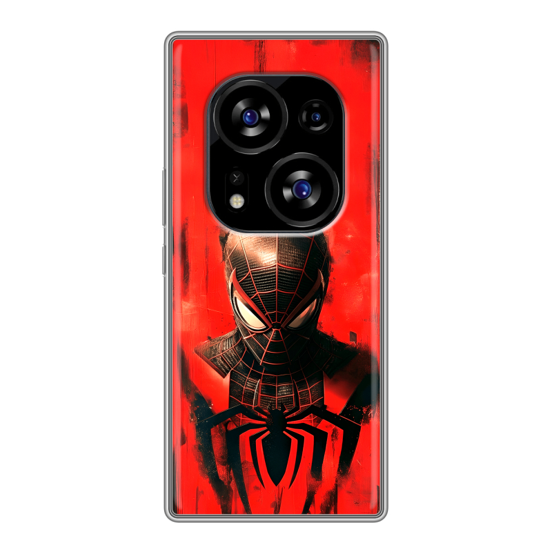 Силиконовый чехол на Tecno Phantom X2 с принтом человек паук spiderman Силиконовый чехол на Tecno Phantom X2 с принтом человек паук spiderman