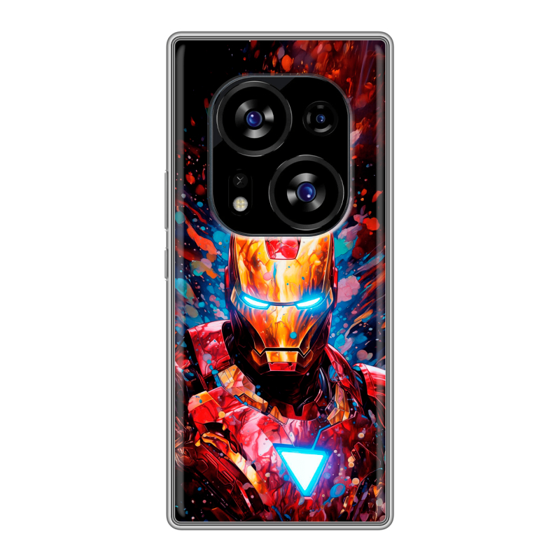 Силиконовый чехол на Tecno Phantom X2 с принтом Железный человек Ironman Силиконовый чехол на Tecno Phantom X2 с принтом Железный человек Ironman
