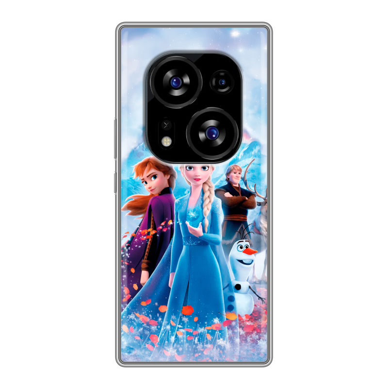 Силиконовый чехол на Tecno Phantom X2 с принтом Холодное сердце Frozen Силиконовый чехол на Tecno Phantom X2 с принтом Холодное сердце Frozen