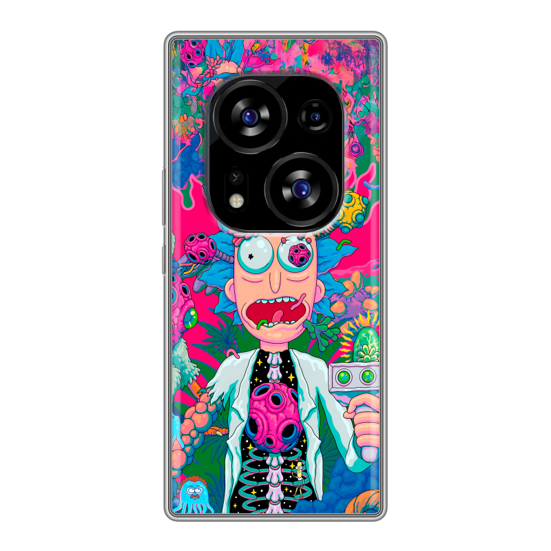 Силиконовый чехол на Tecno Phantom X2 с принтом Рик и Морти Rick Morty Силиконовый чехол на Tecno Phantom X2 с принтом Рик и Морти Rick Morty